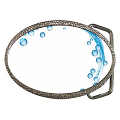 Water Swirl Belt Buckle (oval)