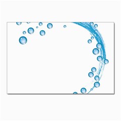 Water Swirl Postcard 4 x 6  (10 Pack) by magann