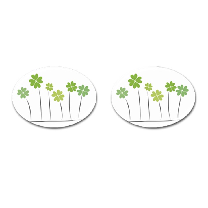 clover Cufflinks (Oval)