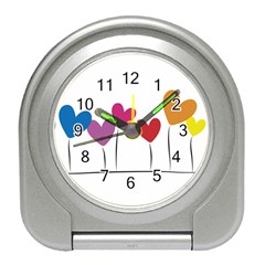 Heart Flowers Desk Alarm Clock by magann