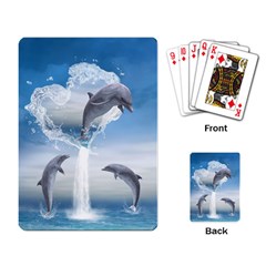 The Heart Of The Dolphins Playing Cards Single Design