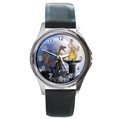 Dragon Land 2 Round Metal Watch (silver Rim)