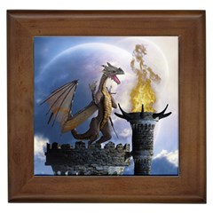 Dragon Land 2 Framed Ceramic Tile