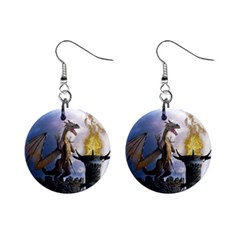 Dragon Land 2 Mini Button Earrings