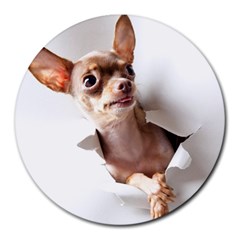 Chihuahua 8  Mouse Pad (round)