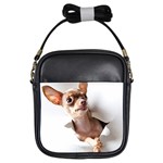 Chihuahua Girl s Sling Bag Front