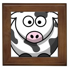 Cow Framed Ceramic Tile