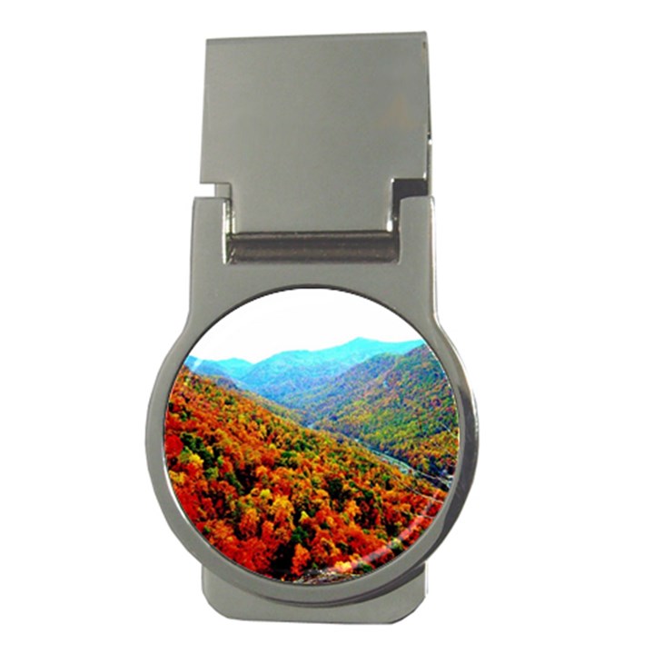 Through The Mountains Money Clip (Round)