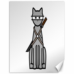 Ninja Cat Canvas 12  X 16  (unframed) by cutepetshop