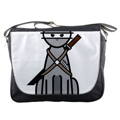 Ninja Cat Messenger Bag by cutepetshop