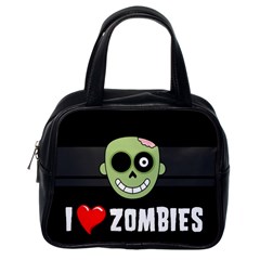 I Love Zombies Classic Handbag (one Side) by darksite