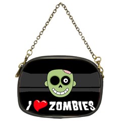 I Love Zombies Chain Purse (two Side) by darksite