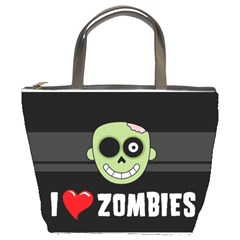 I Love Zombies Bucket Bag by darksite