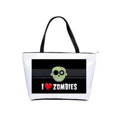 I Love Zombies Large Shoulder Bag by darksite