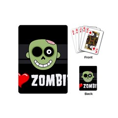 I Love Zombies Playing Cards (mini) by darksite