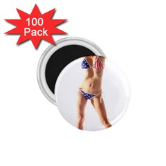 Usa Girl 1 75  Button Magnet (100 Pack)