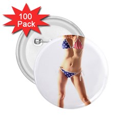 Usa Girl 2 25  Button (100 Pack) by hlehnerer
