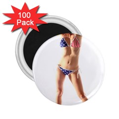 Usa Girl 2 25  Button Magnet (100 Pack)