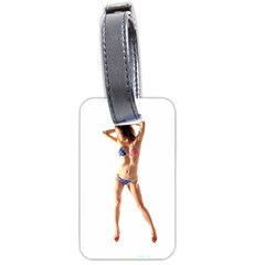Usa Girl Luggage Tag (one Side) by hlehnerer