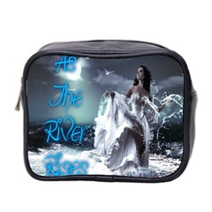 As The River Rises  Mini Travel Toiletry Bag (two Sides)