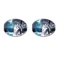 As The River Rises  Cufflinks (oval)