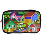 Three Boats & A Fish Table Travel Toiletry Bag (Two Sides) Back