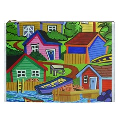 Three Boats & A Fish Table Cosmetic Bag (xxl)