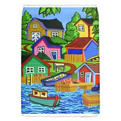 Three Boats & A Fish Table Removable Flap Cover (large) by reillysart