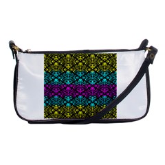 Cmyk Damask Flourish Pattern Evening Bag by DDesigns