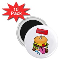 Burgeryumm 1 75  Button Magnet (10 Pack)