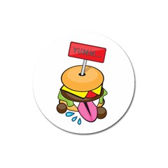 Burgeryumm Magnet 3  (round) by Walands