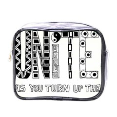 Watch The World Unite As You Turn Up The Love Mini Travel Toiletry Bag (one Side) by EllaTheGiraffe