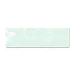 Pastel Green Abstract Flowers Bumper Sticker 10 Pack