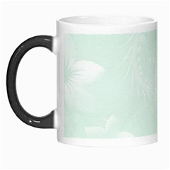 Pastel Green Abstract Flowers Morph Mug