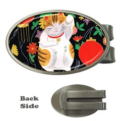 Maneki Neko Money Clip (oval) by TabbyCatStudios