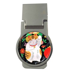 Maneki Neko Money Clip (round) by TabbyCatStudios