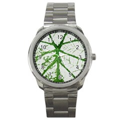 Leaf Patterns Sport Metal Watch