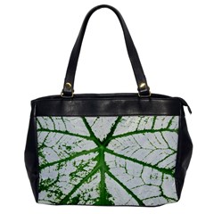 Leaf Patterns Oversize Office Handbag (one Side)