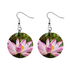 A Pink Lotus Mini Button Earrings