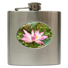 A Pink Lotus Hip Flask