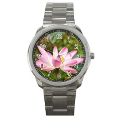 A Pink Lotus Sport Metal Watch by natureinmalaysia