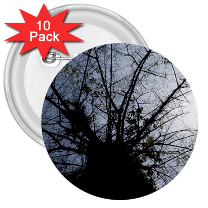 An Old Tree 3  Button (10 pack)