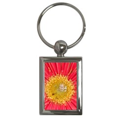 A Red Flower Key Chain (rectangle)