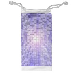 Purple Cubic Typography Jewelry Bag by TheZiNES