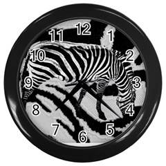 A Zebra Wall Clock (black)