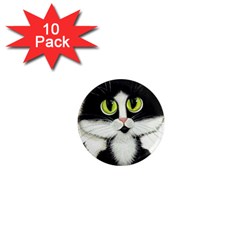 Tuxedo Cat 1  Mini Magnet (10 Pack)  by AmyLynBihrle