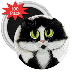 Curiouskitties414 3  Button Magnet (100 pack)