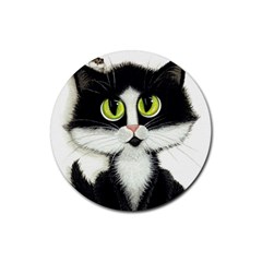 Tuxedo Cat by BiHrLe Drink Coaster (Round)