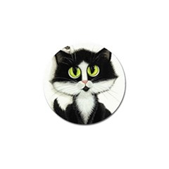 Tuxedo Cat by BiHrLe Golf Ball Marker 4 Pack