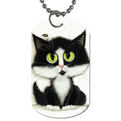 Tuxedo Cat By Bihrle Dog Tag (two Sided) 